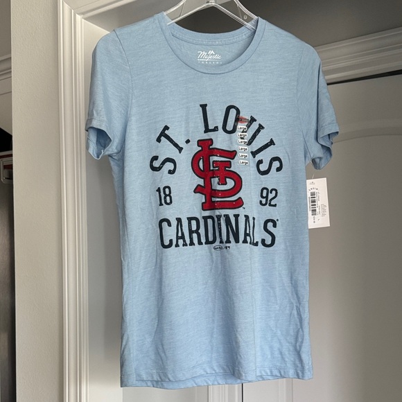 Mitchell & Ness Tops - Ralley House Light Blue St. Louis Cardinals Woman Large T-Shirt